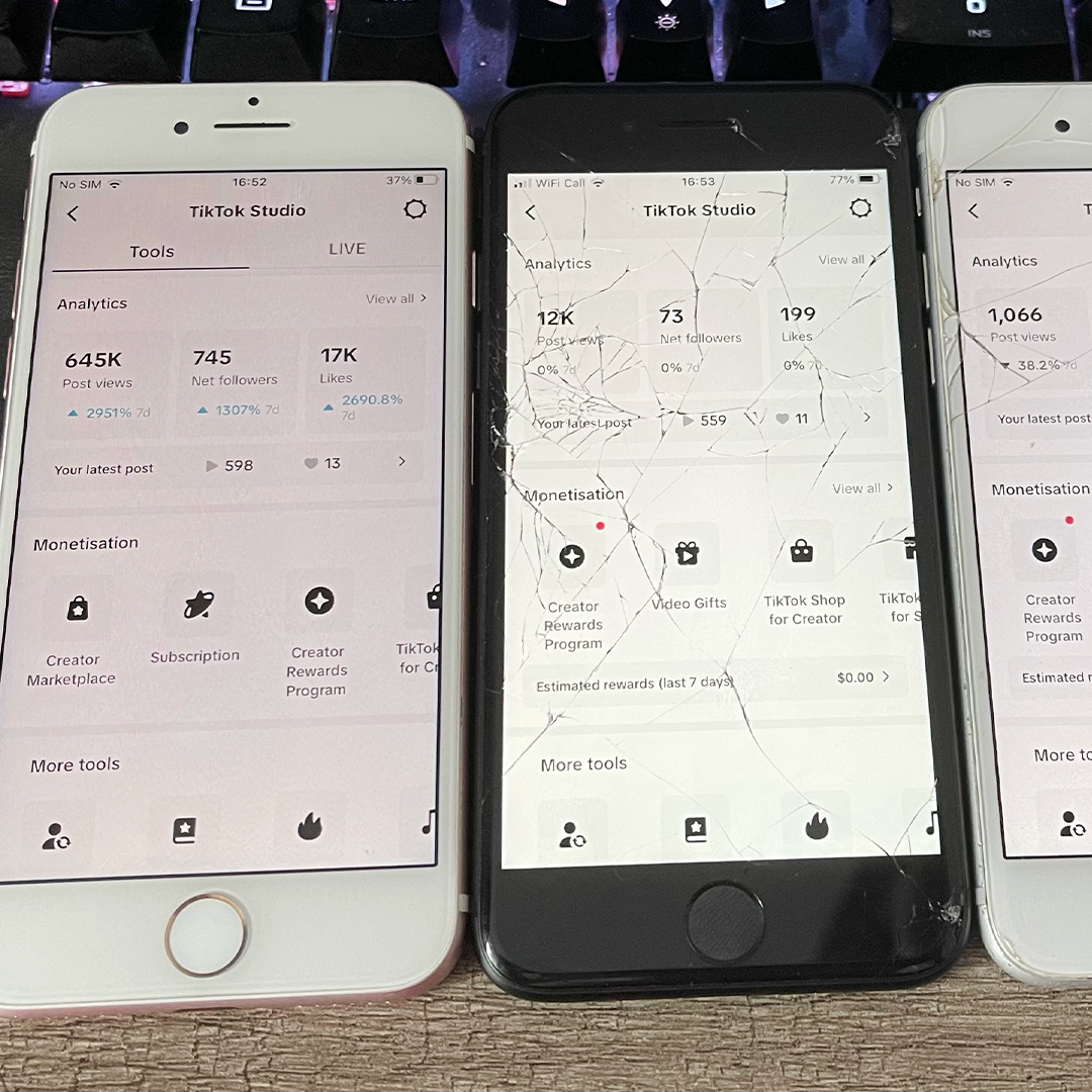 TikTok Studio multiple accounts