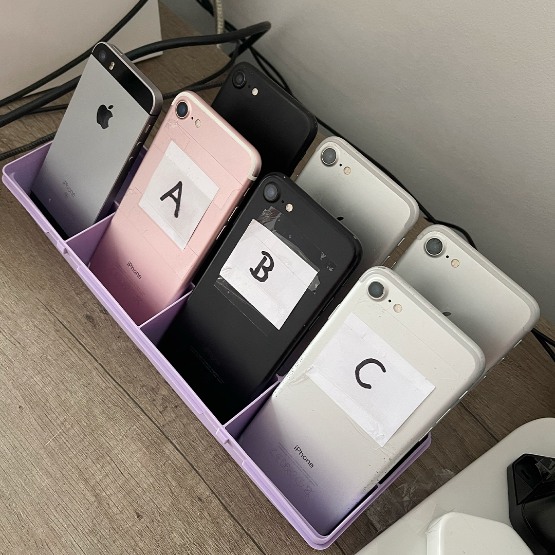 Multi-device testing setup